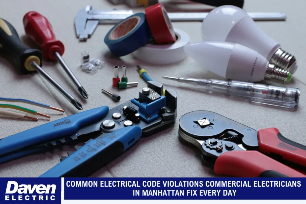Common Electrical Code Violations: Commercial Electricians in Manhattan Fix Every Day