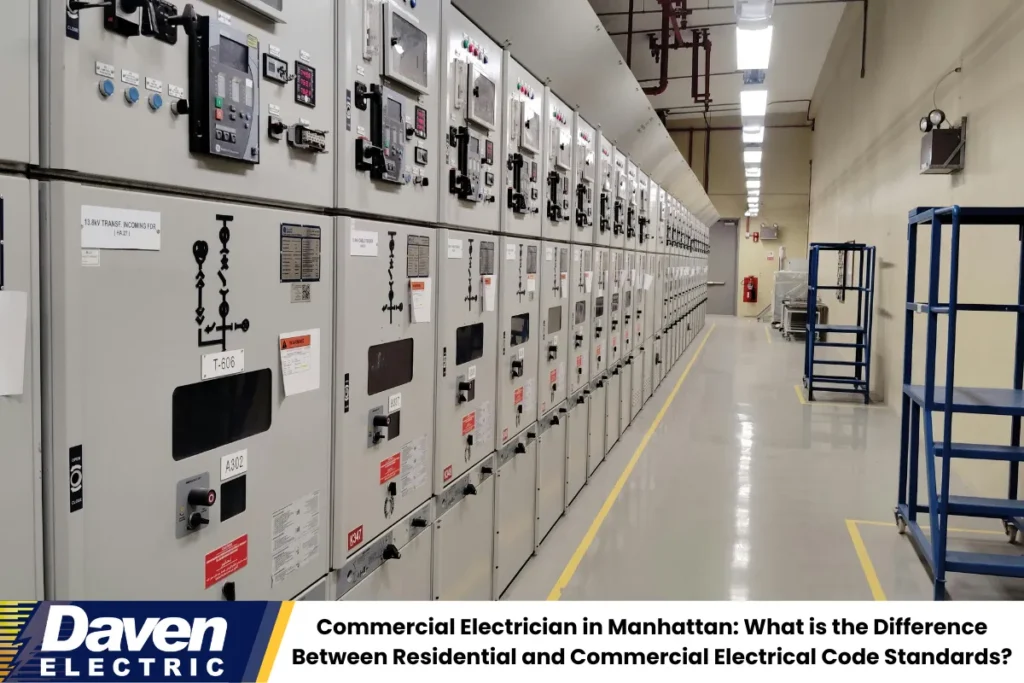 Commercial Electrician in Manhattan: What is the Difference Between Residential and Commercial Electrical Code Standards?