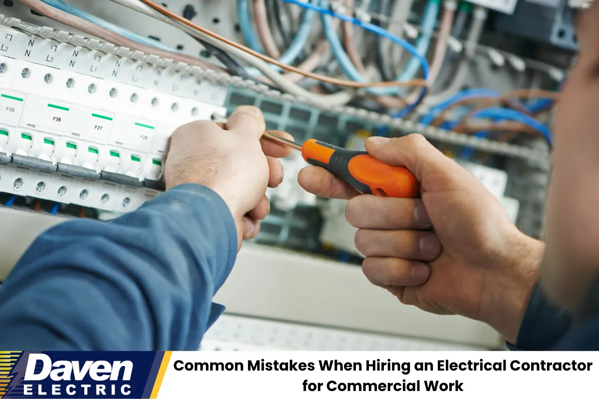 Common Mistakes When Hiring an Electrical Contractor for Commercial Work
