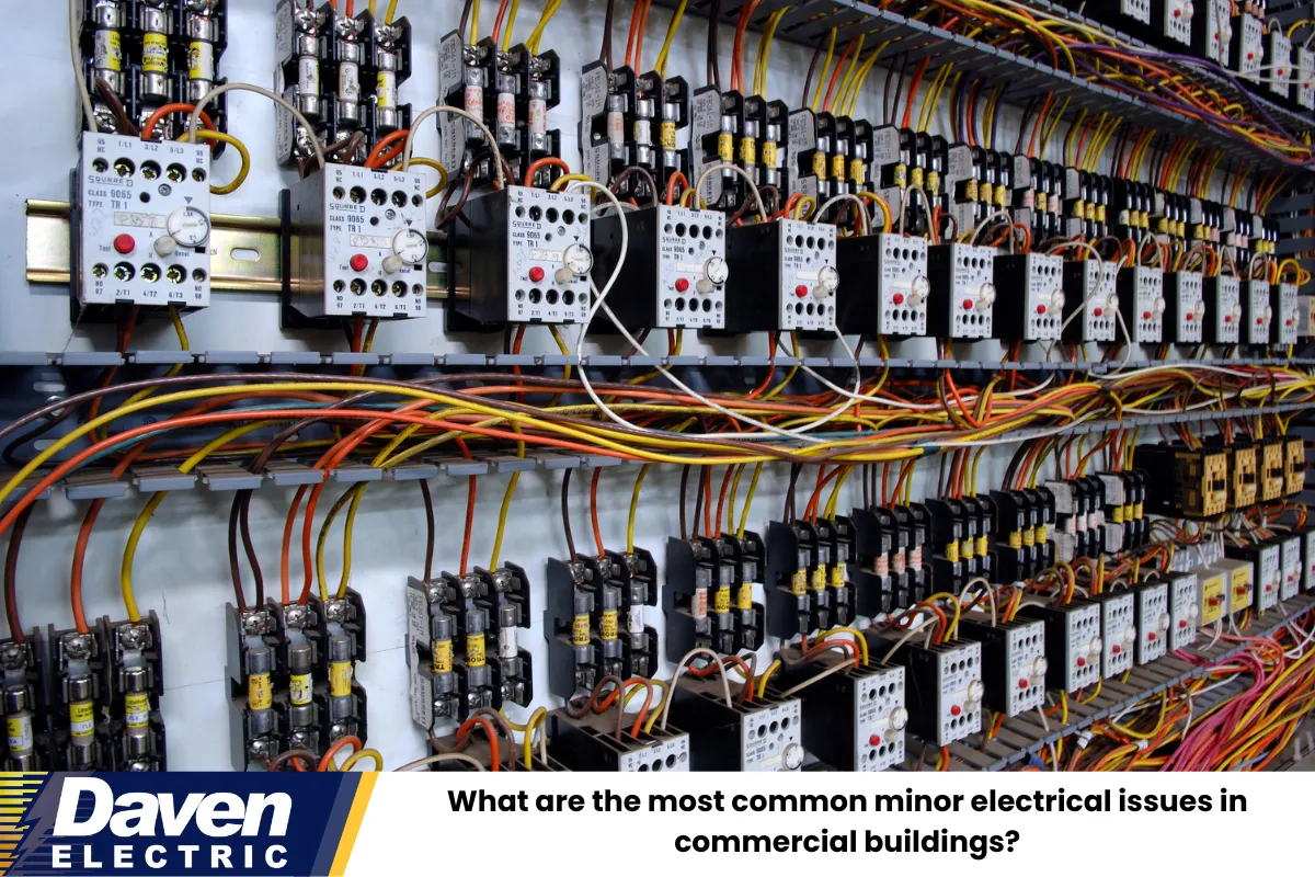 What are the most common minor electrical issues in commercial buildings?