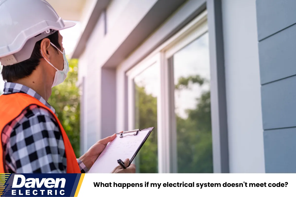 What happens if my electrical system doesn't meet code?