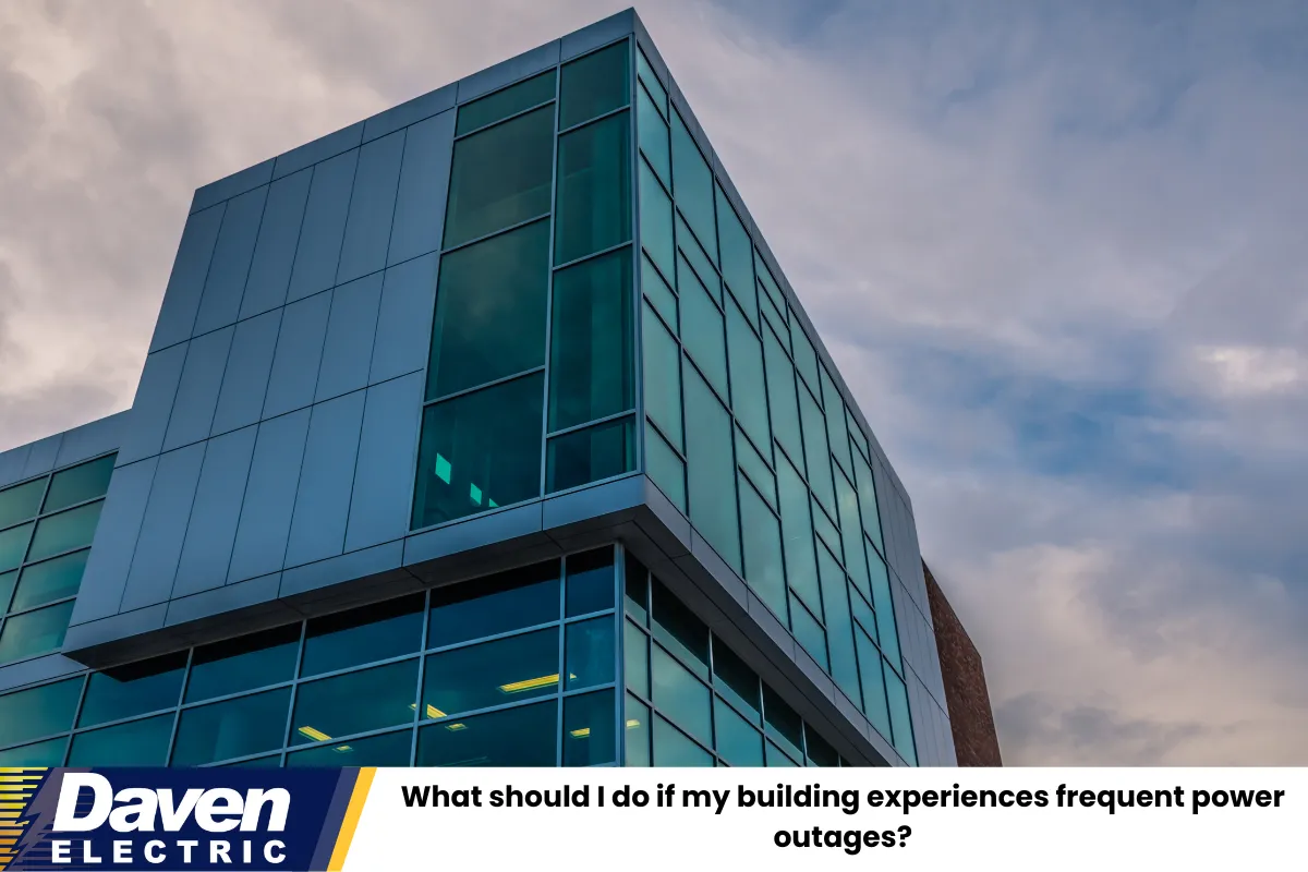 What should I do if my building experiences frequent power outages?
